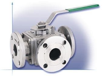 Inline Industries Multi-Port Flanged Ball Valve, 509F